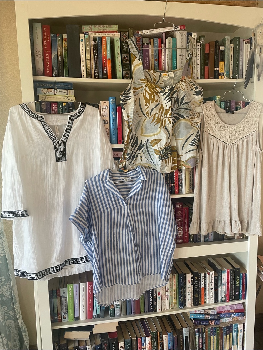 linen and cotton tops lot size L